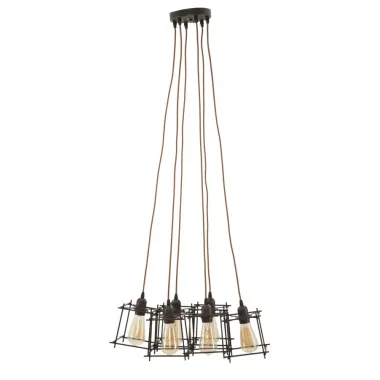 LAMPADARIUM INDUST STICK 6 ŻARÓWEK 16X16X16 cm (POJEDYNCZY)